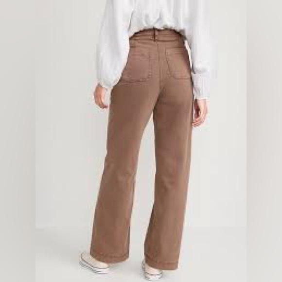 Old Navy High-Waisted Canvas Wide-Leg Workwear Pants - Picture 2 of 4